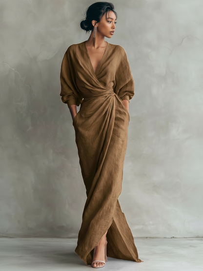 Luna Fashion House | Women's V Neck Maxi Dress Summer Holiday 2