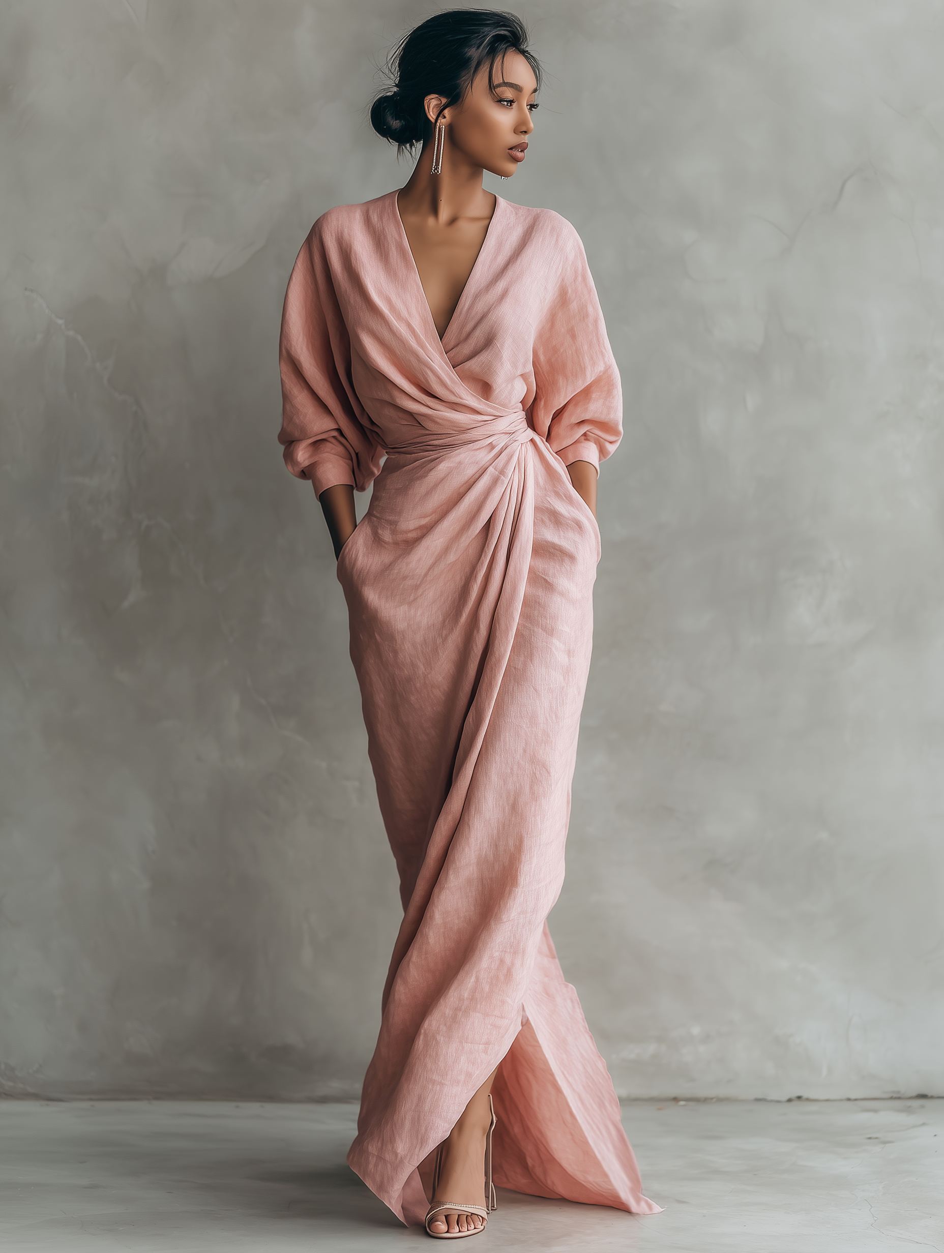 Luna Fashion House | Women's V Neck Maxi Dress Summer Holiday 4