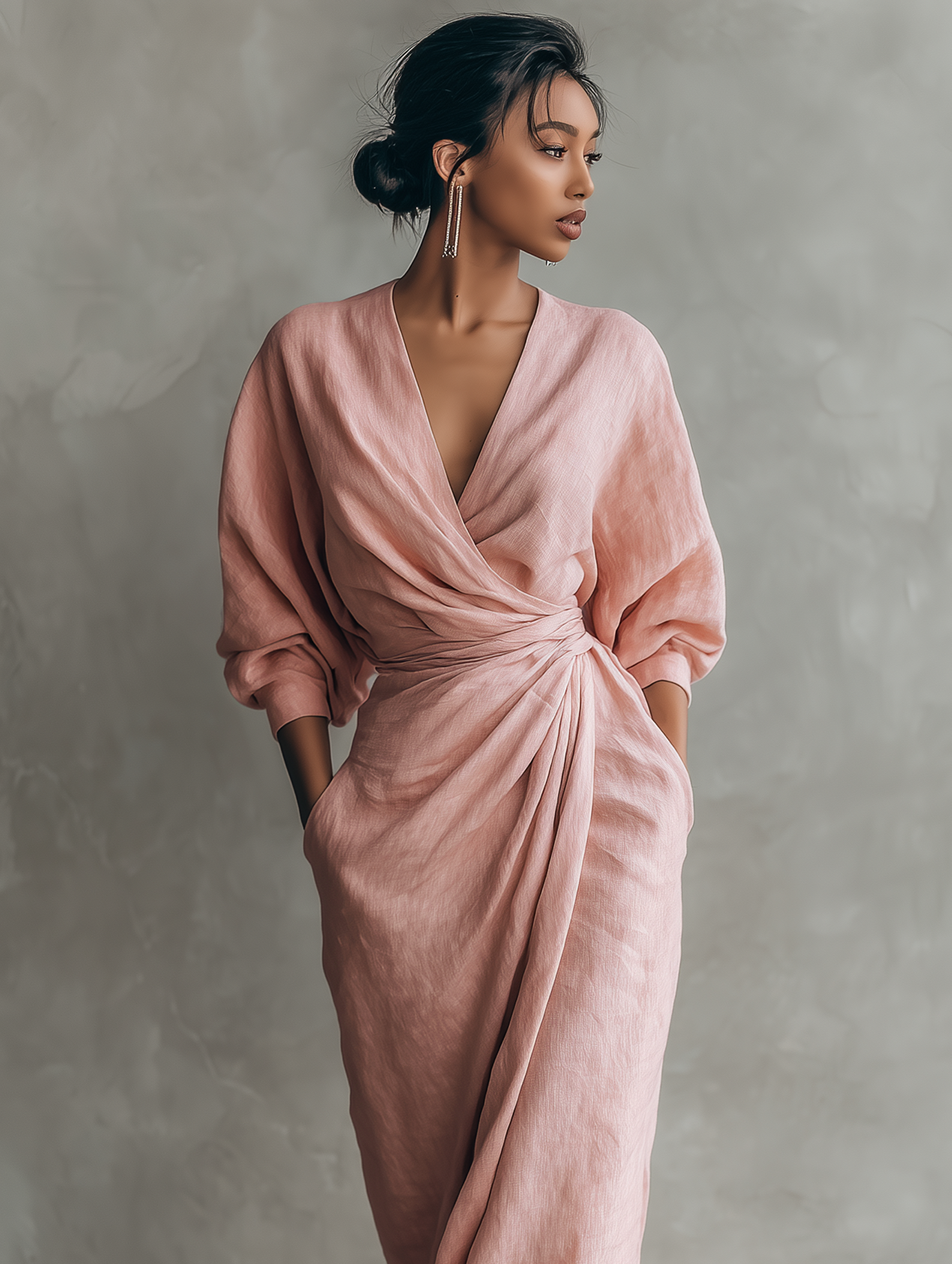Luna Fashion House | Women's V Neck Maxi Dress Summer Holiday 5
