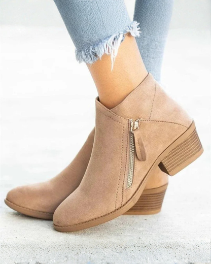 Women's Ankle Boots | Arch Support & Side Zip 1