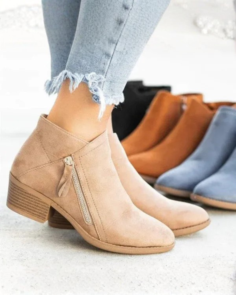 Women's Ankle Boots | Arch Support & Side Zip 2