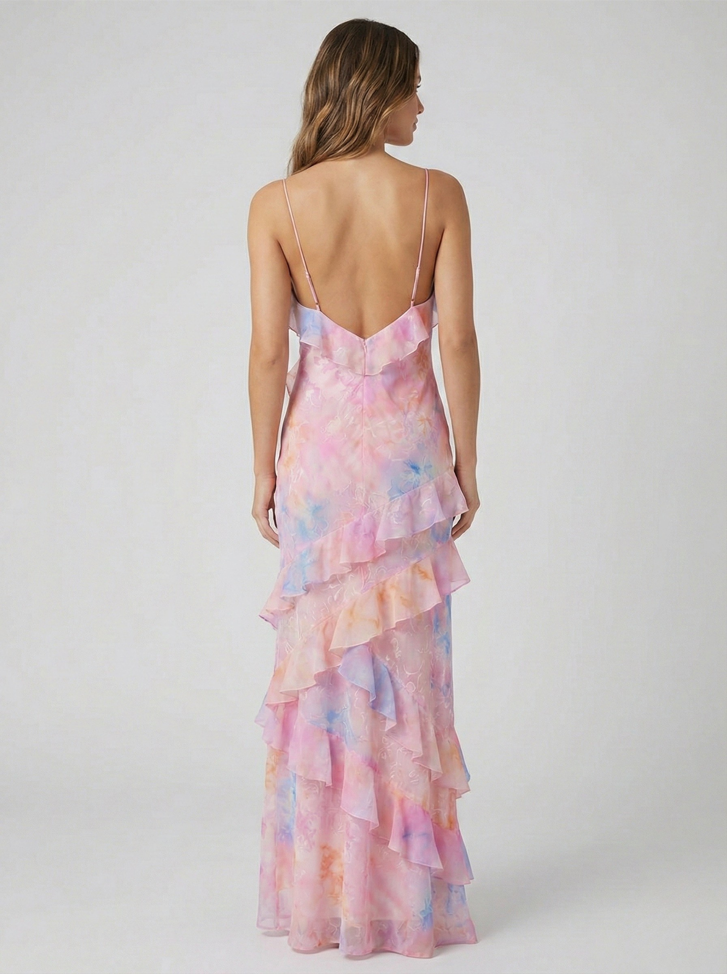 Women's Ruffle Maxi Dress | Floral Print & Romantic Tiered Design