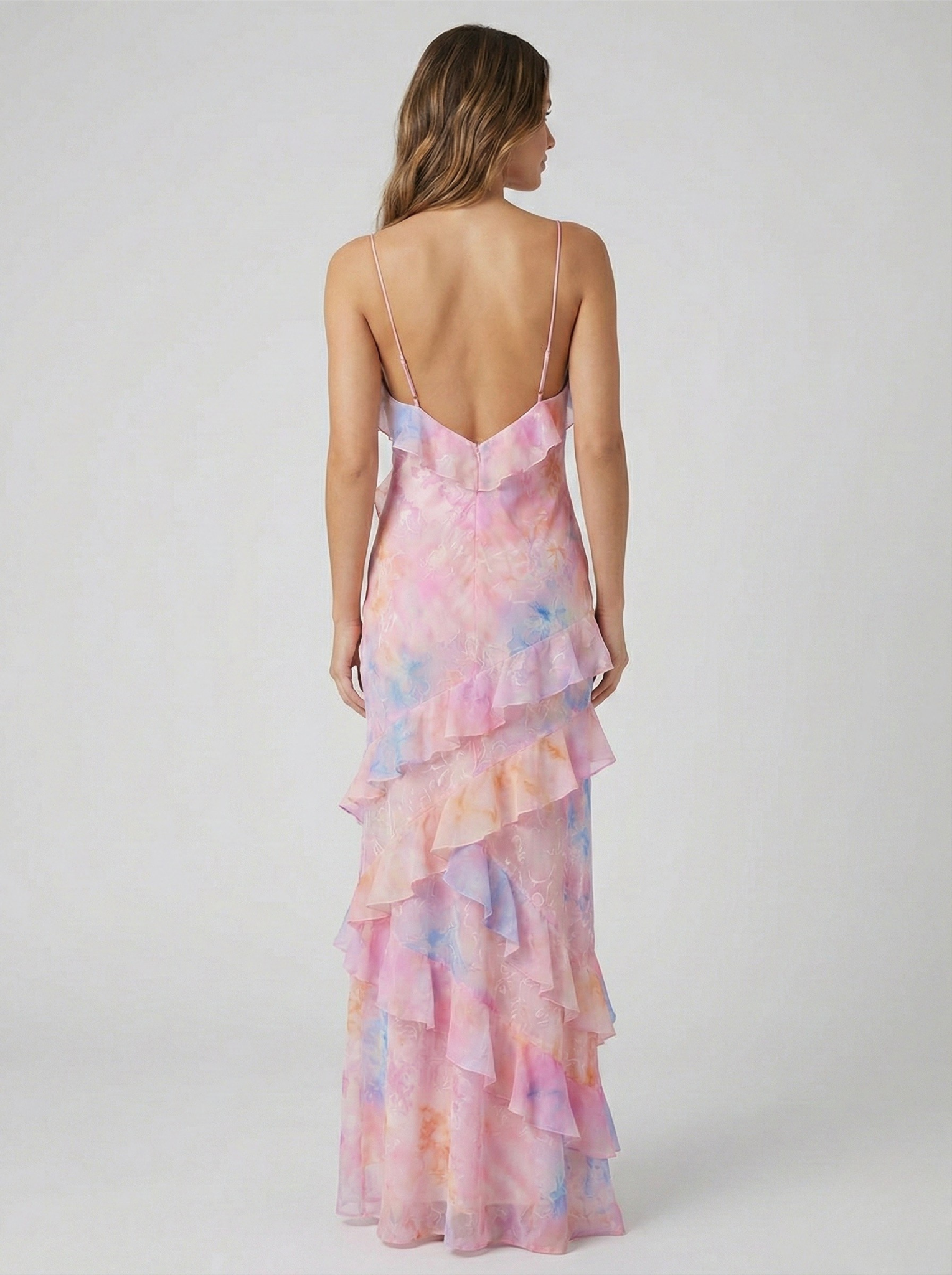 Women's Ruffle Maxi Dress | Floral Print & Romantic Tiered Design