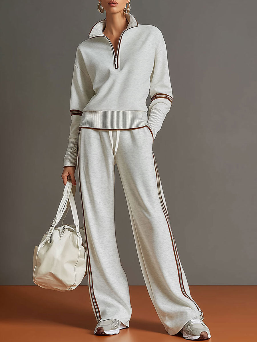 Women's Knit Co-ord Set | Wide-Leg Comfort Fit 1
