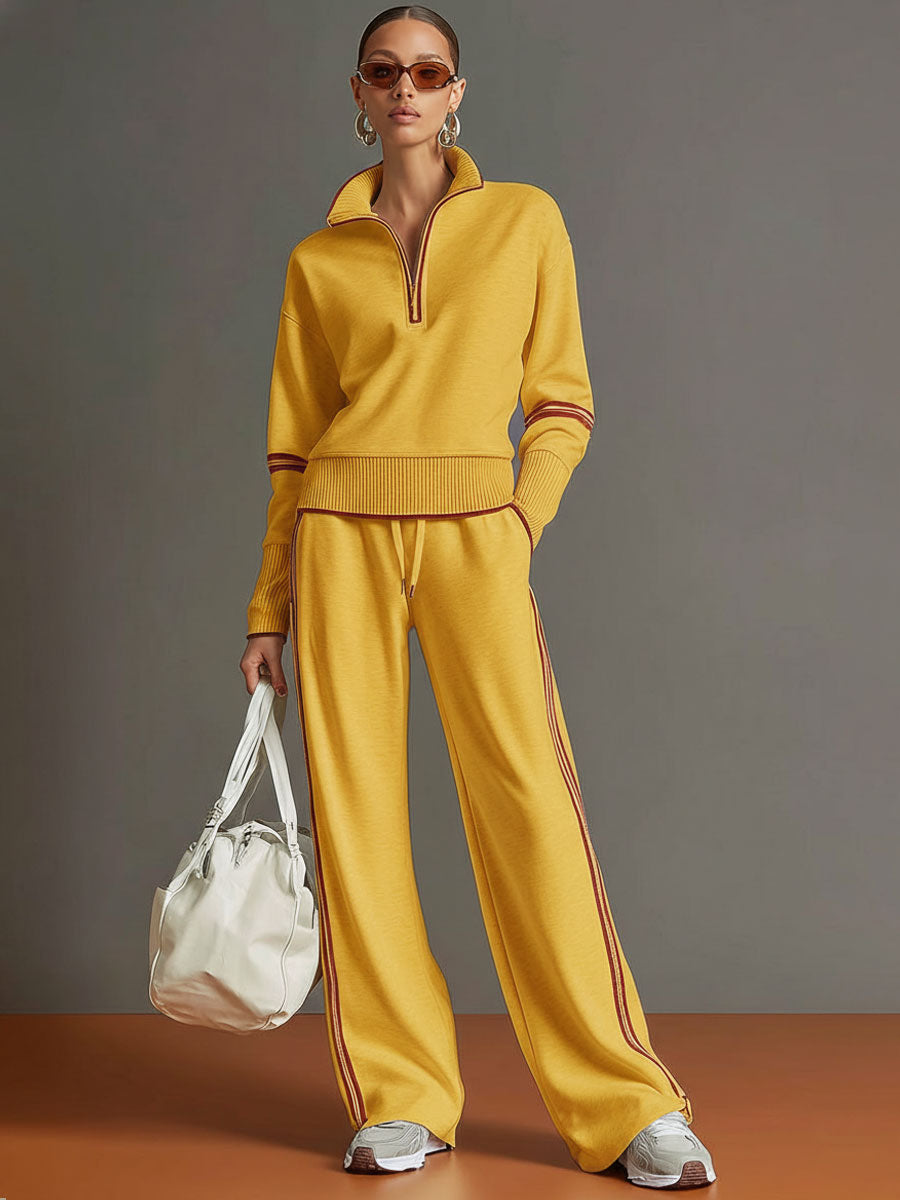 Women's Knit Co-ord Set | Wide-Leg Comfort Fit 2