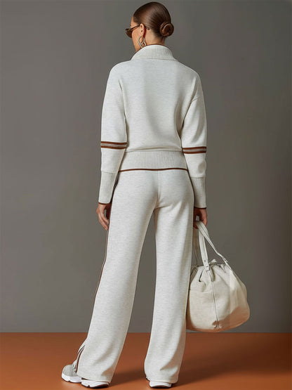 Women's Knit Co-ord Set | Wide-Leg Comfort Fit 9