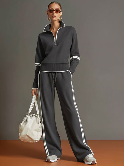Women's Knit Co-ord Set | Wide-Leg Comfort Fit 4