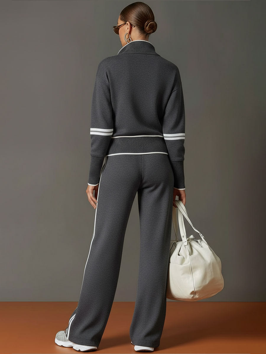 Women's Knit Co-ord Set | Wide-Leg Comfort Fit 10
