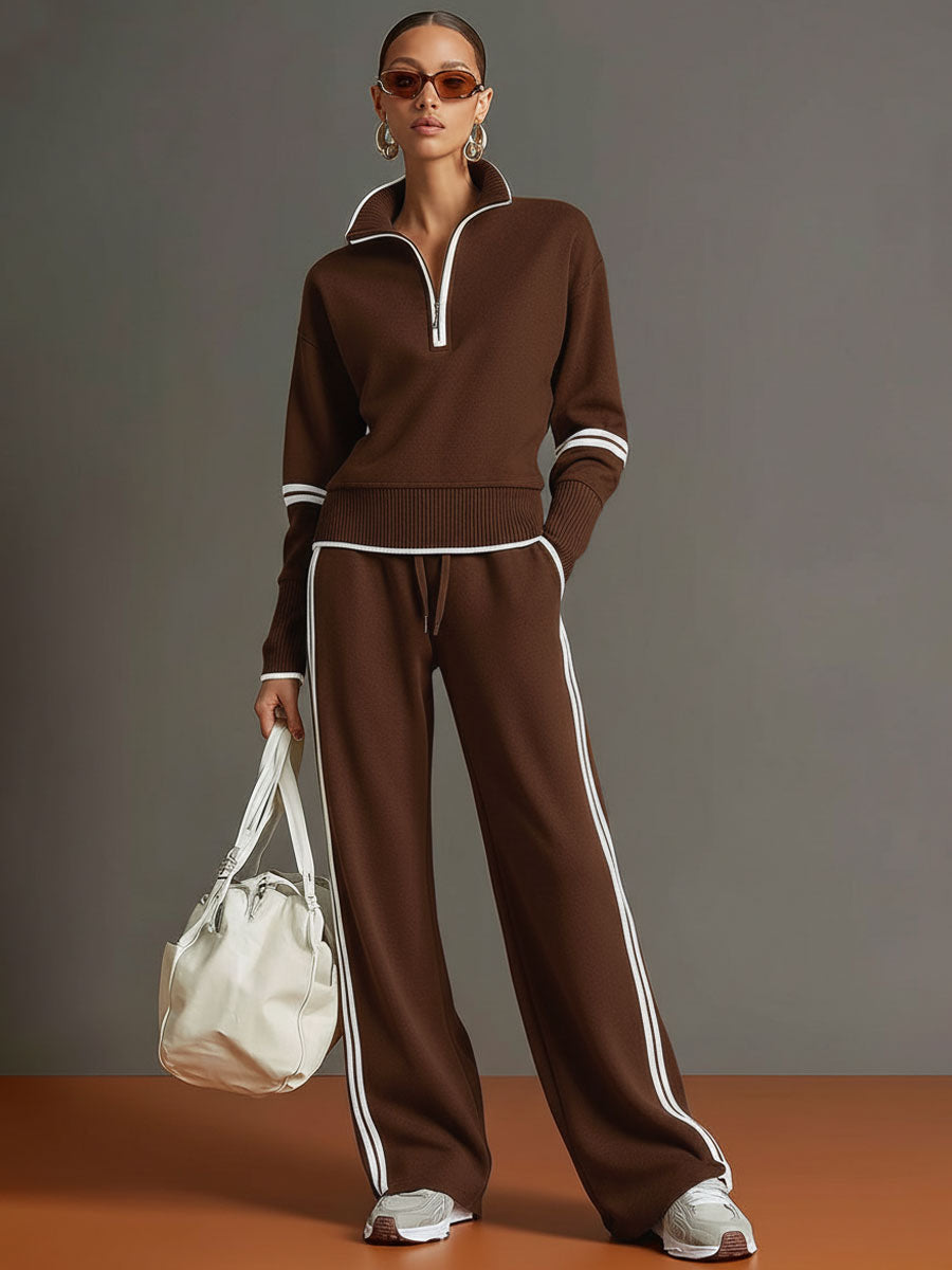 Women's Knit Co-ord Set | Wide-Leg Comfort Fit 5
