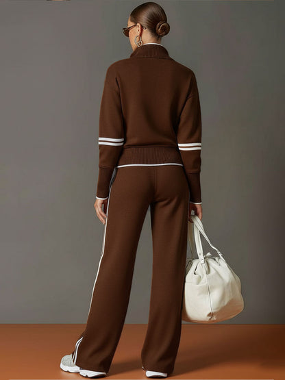 Women's Knit Co-ord Set | Wide-Leg Comfort Fit 11