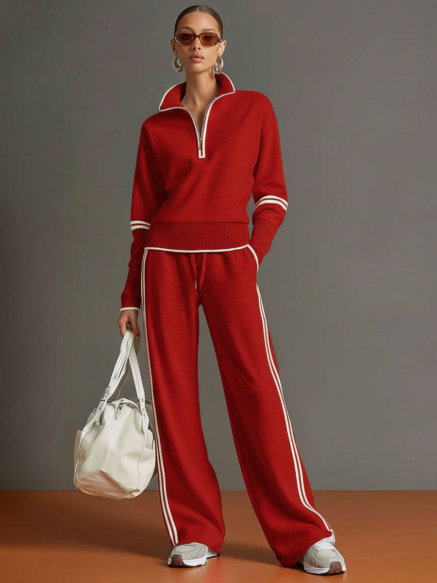 Women's Knit Co-ord Set | Wide-Leg Comfort Fit 3