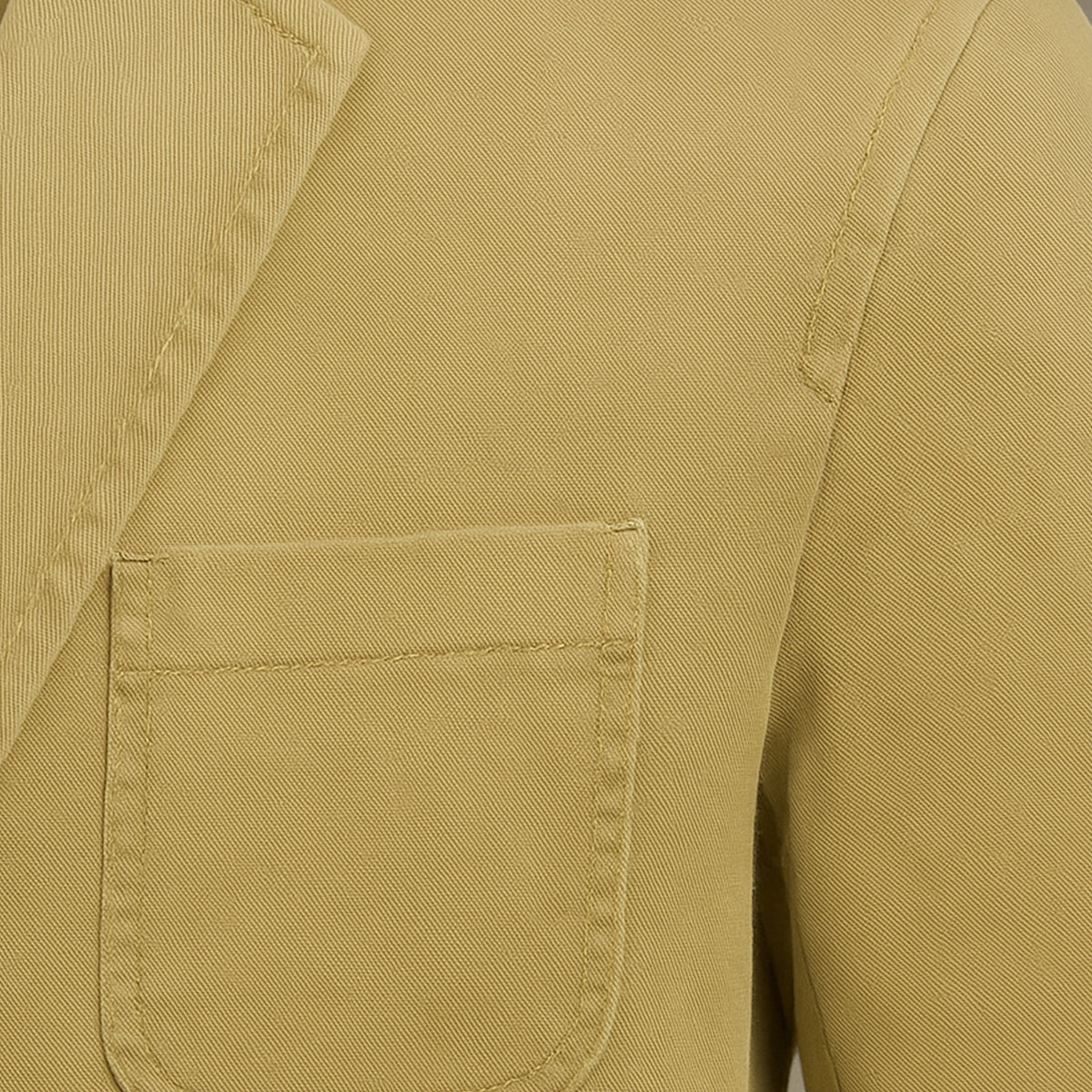 Men’s Cotton Blazer Style Windbreaker with Pockets