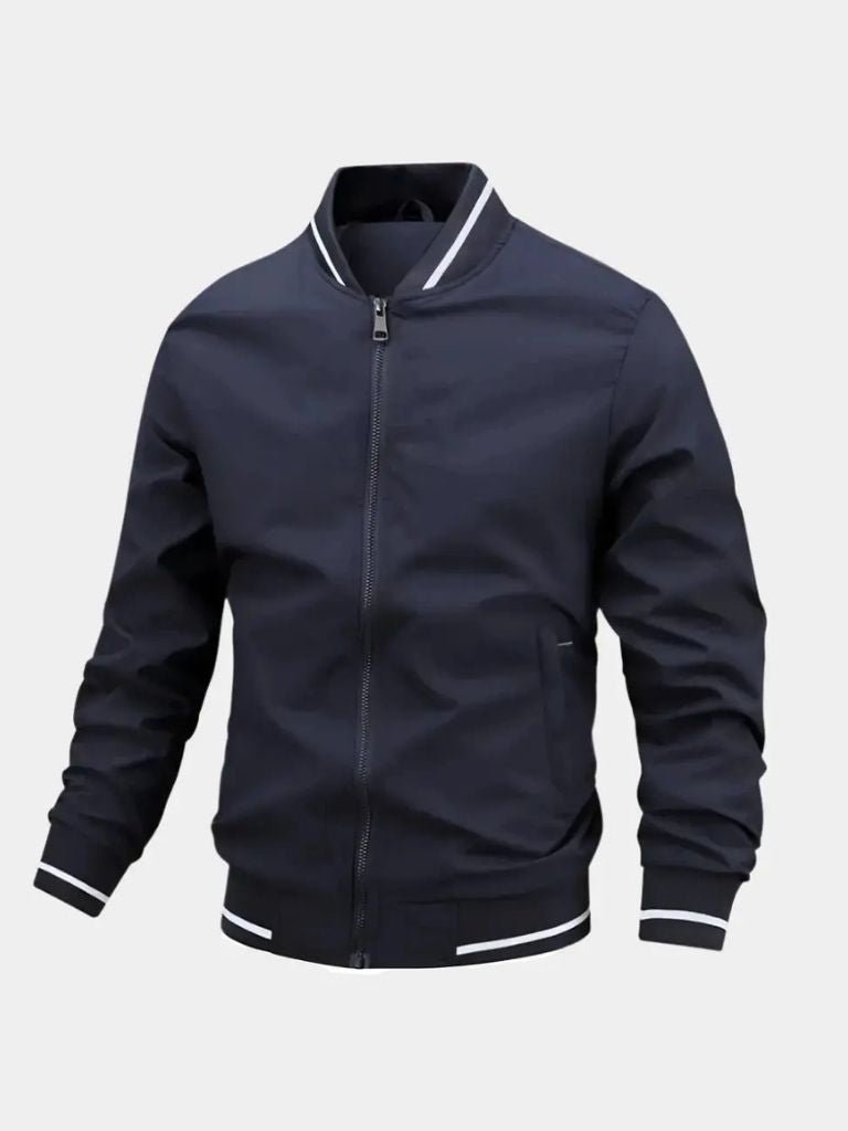 Casual Baseball Bomber Jacket - Cross & Crown - Cross & Crown