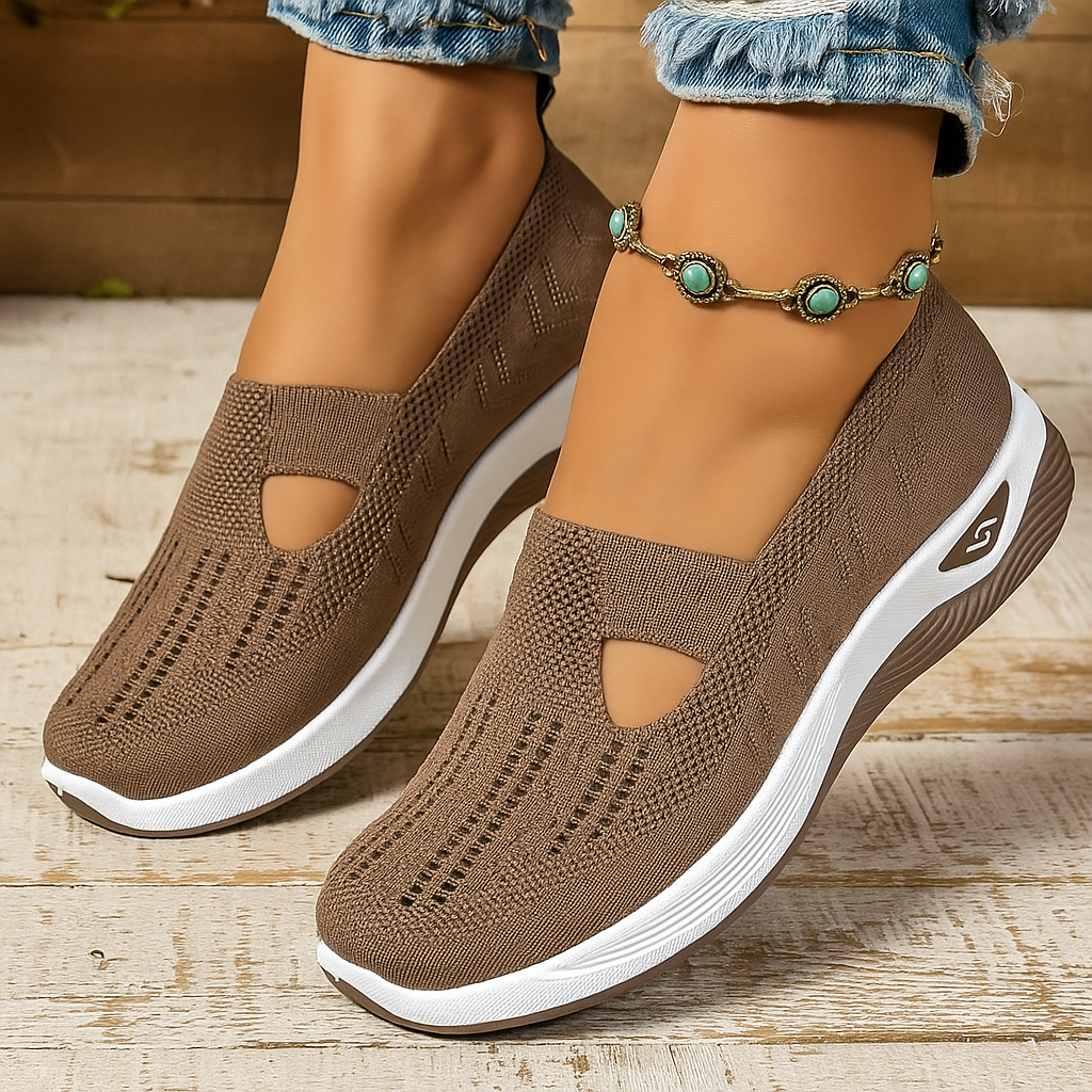 Women's Slip On Shoes Ergonomic Cushioned Comfort Trainers 8