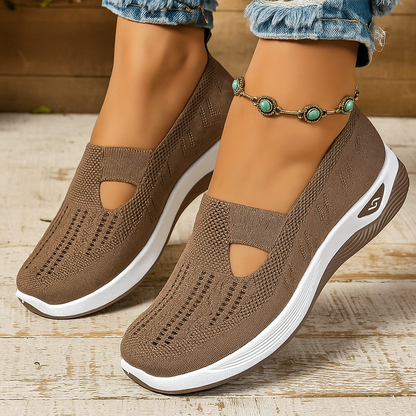 Women's Slip On Shoes Ergonomic Cushioned Comfort Trainers 8