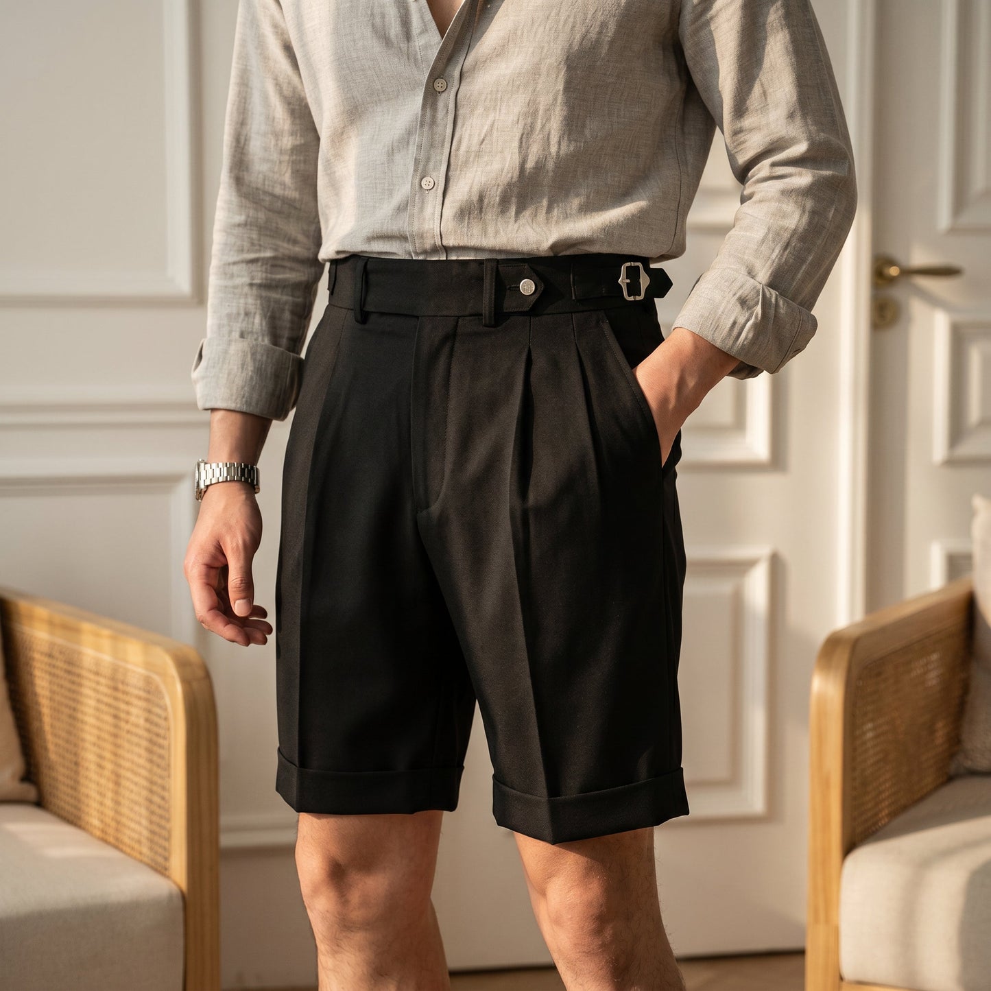 Mancinelli Pleated Gurkha Short 2