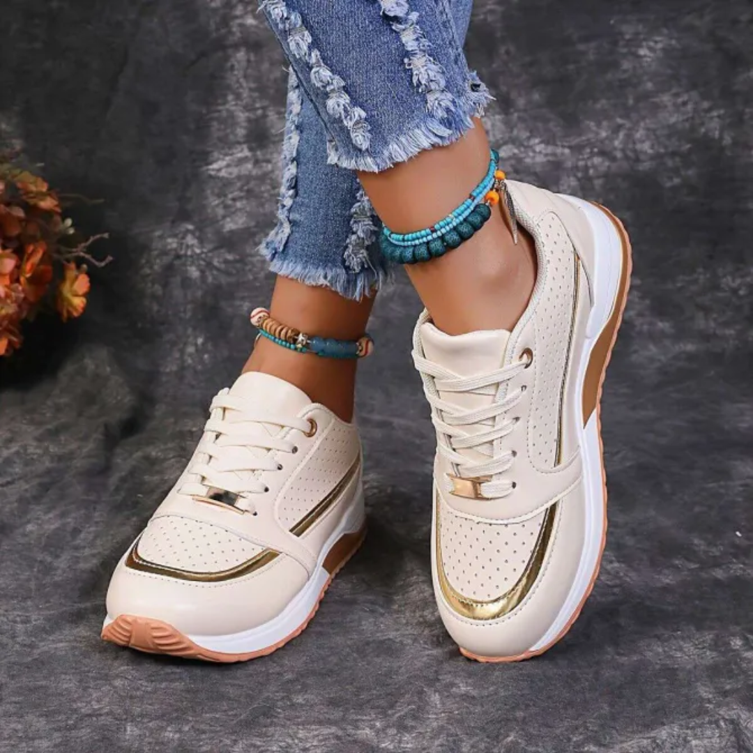 Margaret - Stylish Lace-Up Sneakers for Active Days