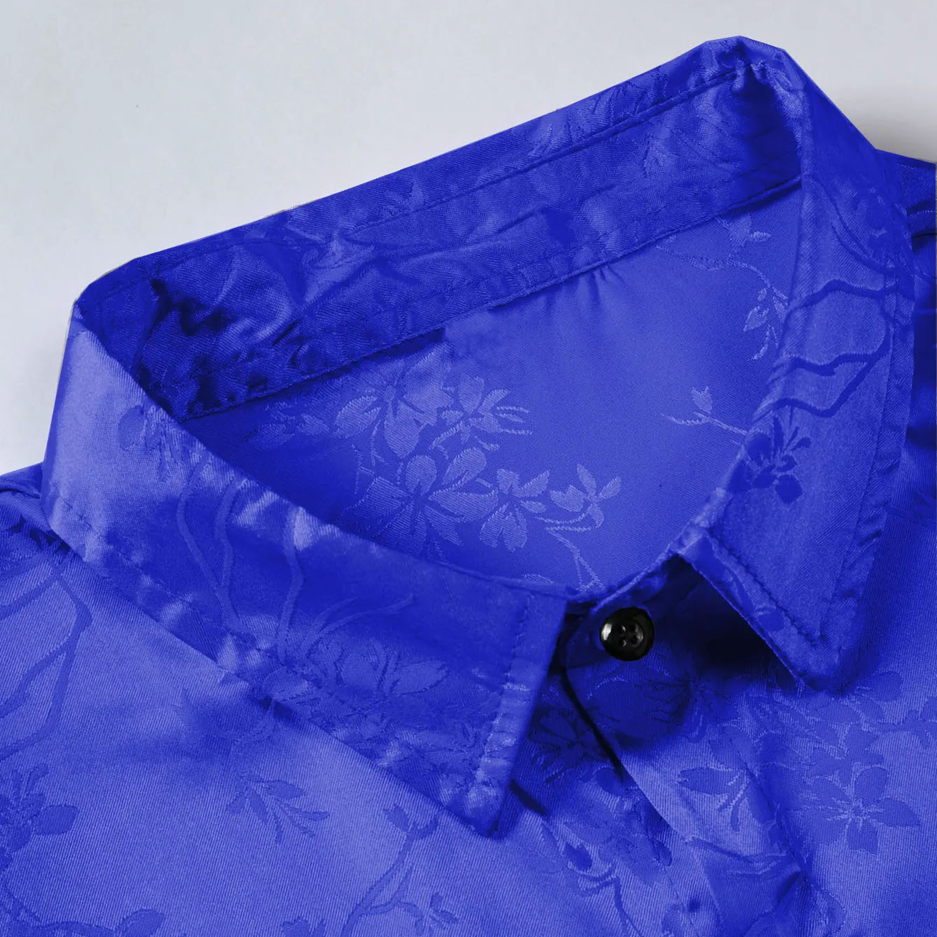 Men's Polo Shirt | Floral Satin Print