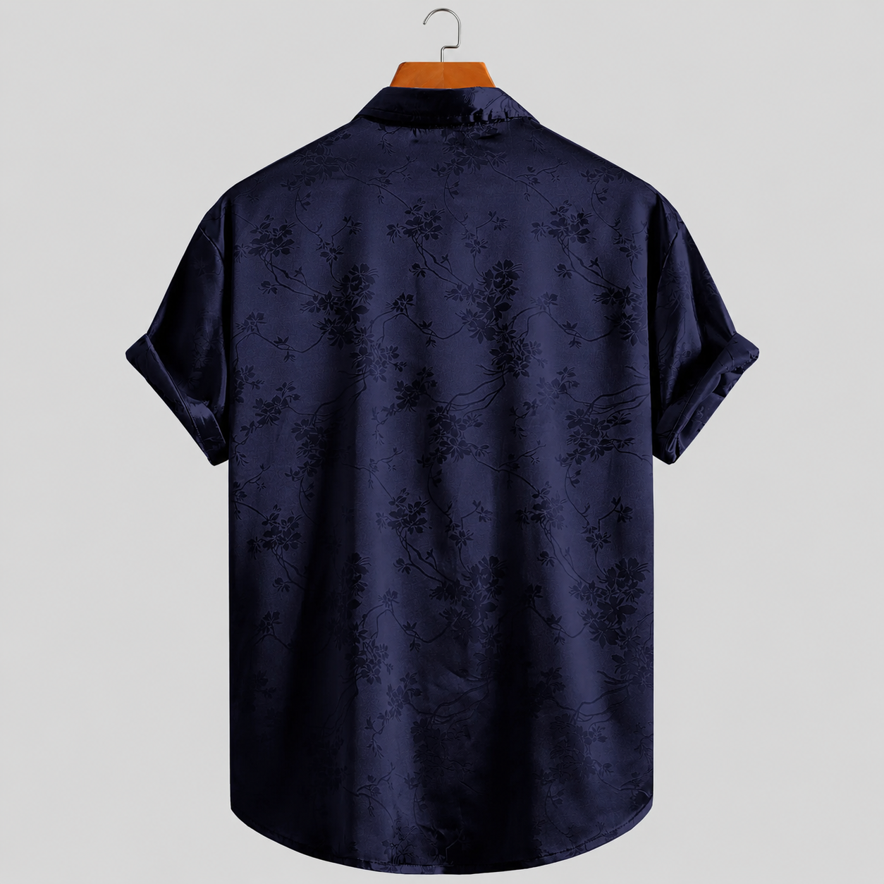 Men's Polo Shirt | Floral Satin Print