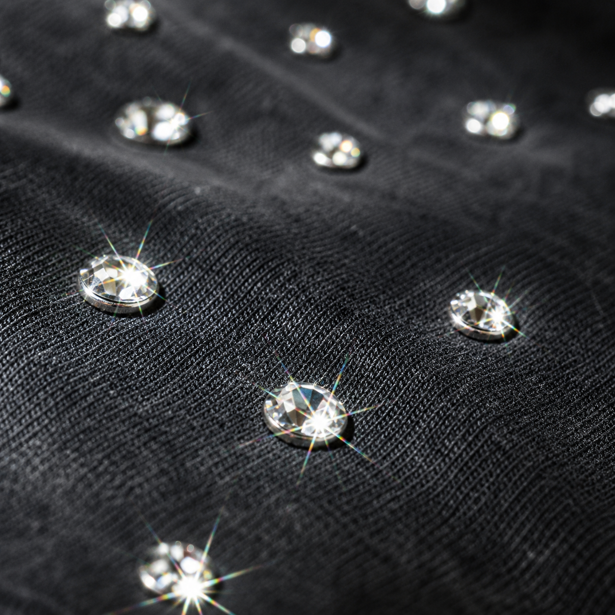 Men's T-Shirt | Rhinestone Detail Oversized Fit