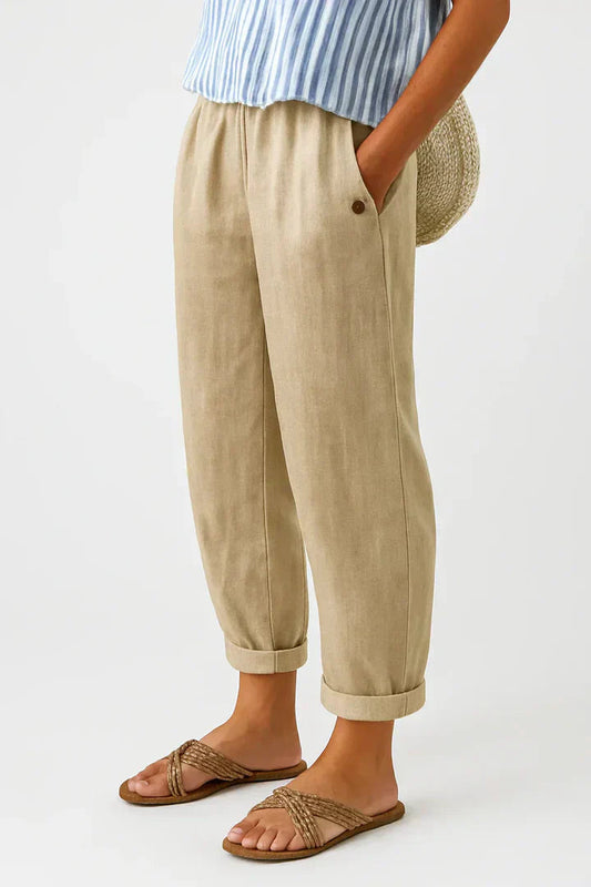 Women's Trousers | Relaxed Fit & Elastic Waistband