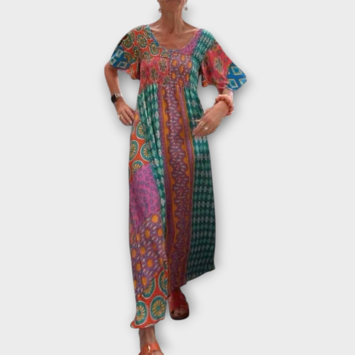Melania - Colorful Boho Dress for Any Occasion