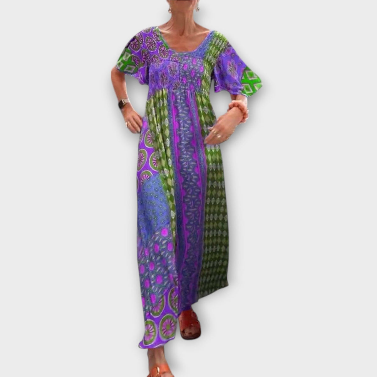 Melania - Colorful Boho Dress for Any Occasion