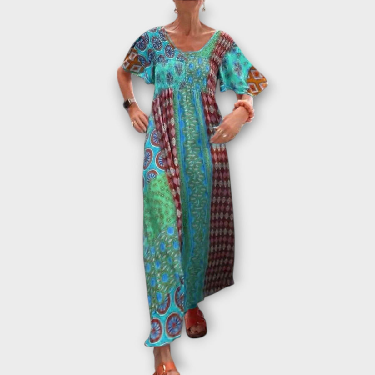 Melania - Colorful Boho Dress for Any Occasion