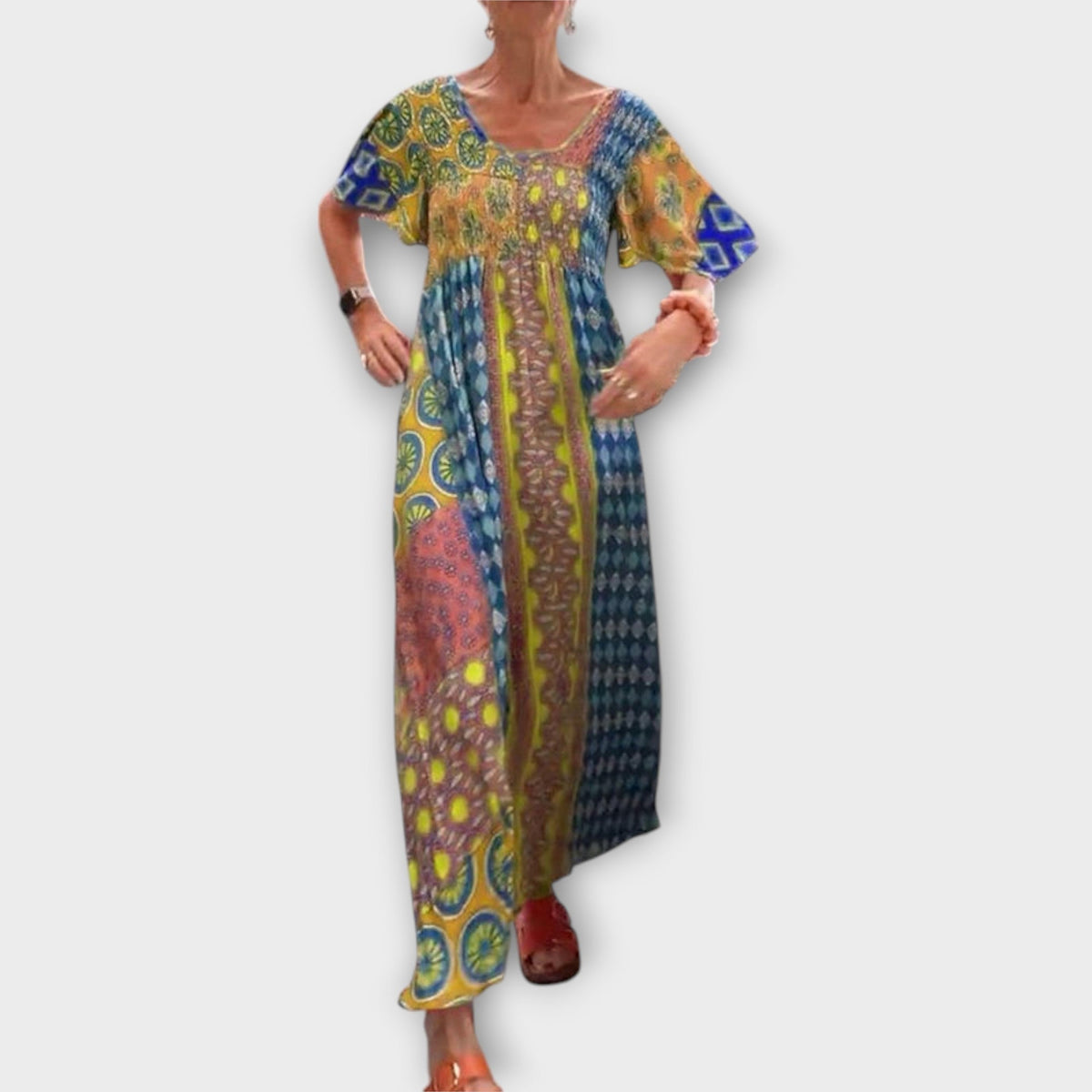 Melania - Colorful Boho Dress for Any Occasion