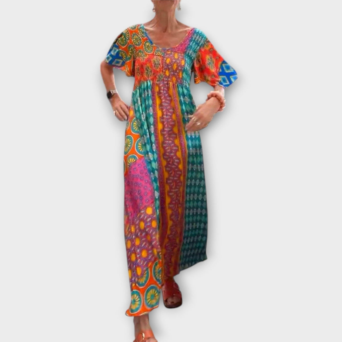 Melania - Colorful Boho Dress for Any Occasion