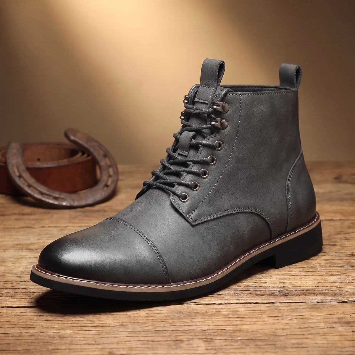 Men's Ankle Work Boots | Lace Up Support & Durability 5