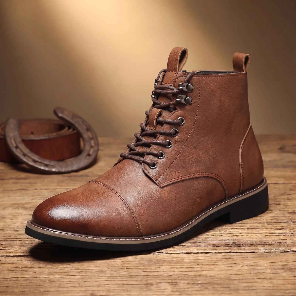 Men's Ankle Work Boots | Lace Up Support & Durability 3