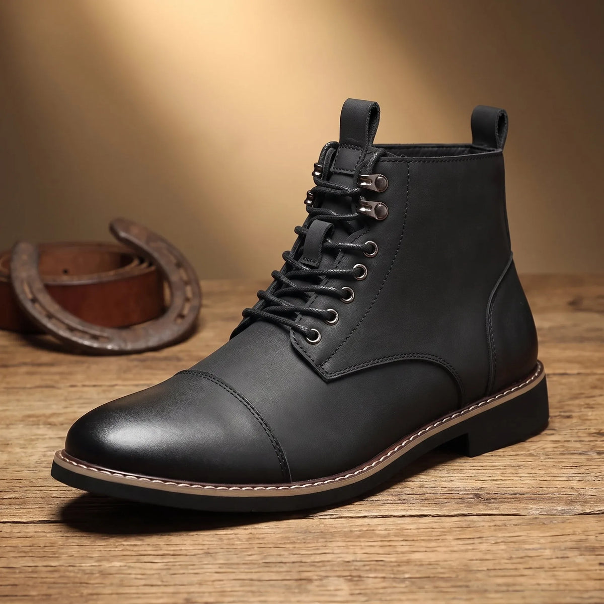 Men's Ankle Work Boots | Lace Up Support & Durability 2