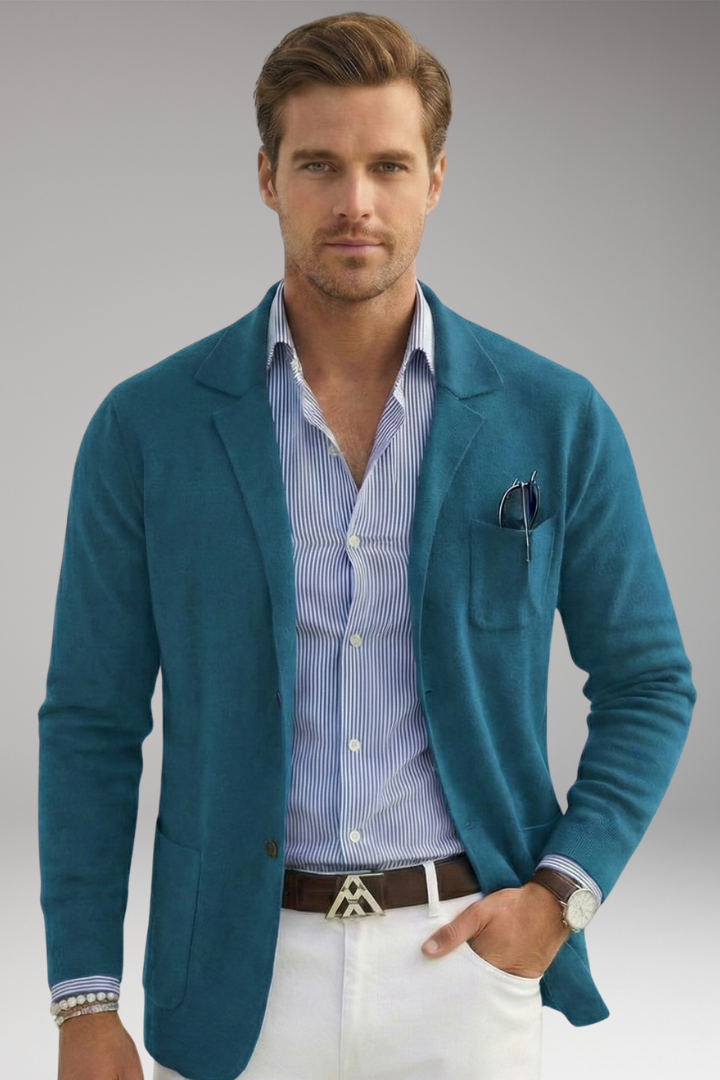 Men's Knit Blazer | Smart Casual Comfort 11