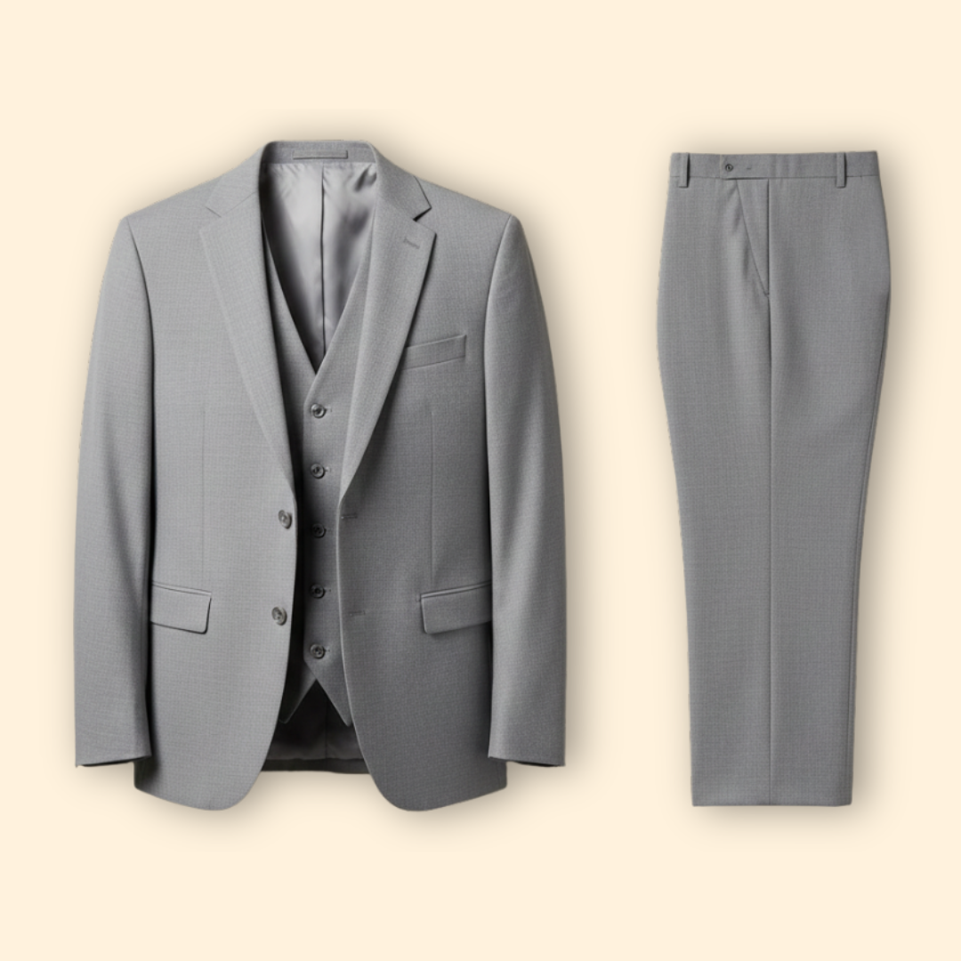 Men's Three-Piece Suit | Tailored Fit & Breathable 1