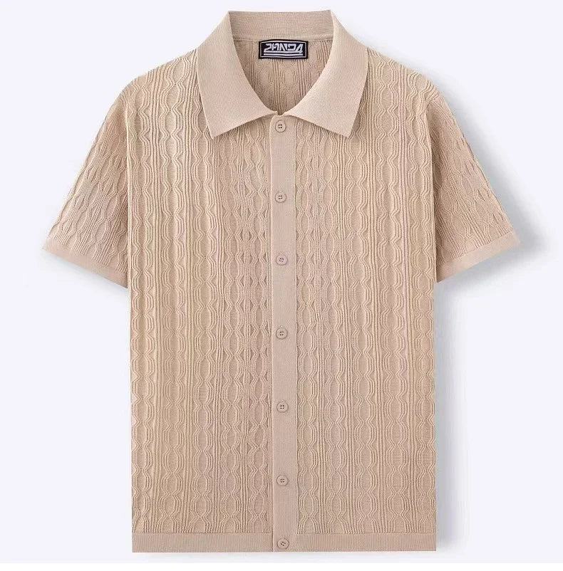 Men's Breathable Knitted Polo Shirt | Stylish Business Casual Essential 4