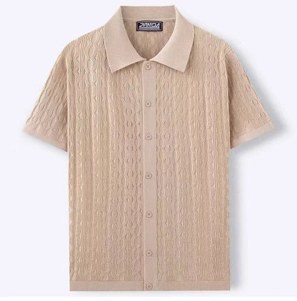 Men's Breathable Knitted Polo Shirt | Stylish Business Casual Essential 4