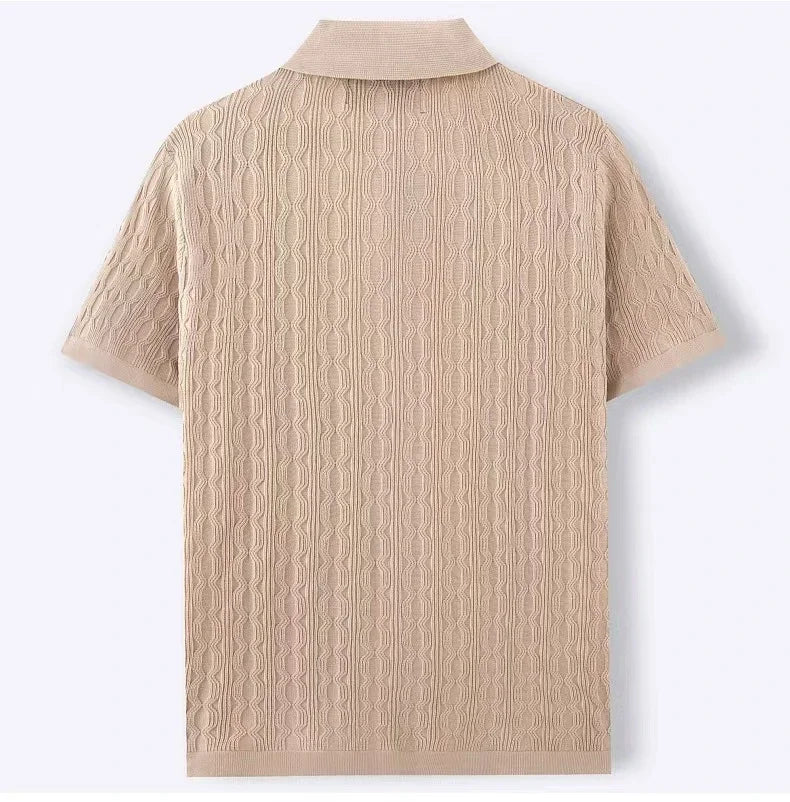Men's Breathable Knitted Polo Shirt | Stylish Business Casual Essential 5