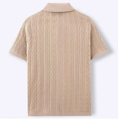 Men's Breathable Knitted Polo Shirt | Stylish Business Casual Essential 5