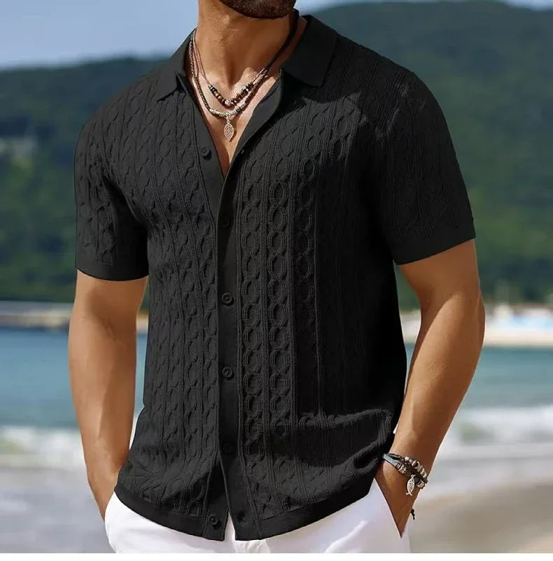 Men's Breathable Knitted Polo Shirt | Stylish Business Casual Essential 6