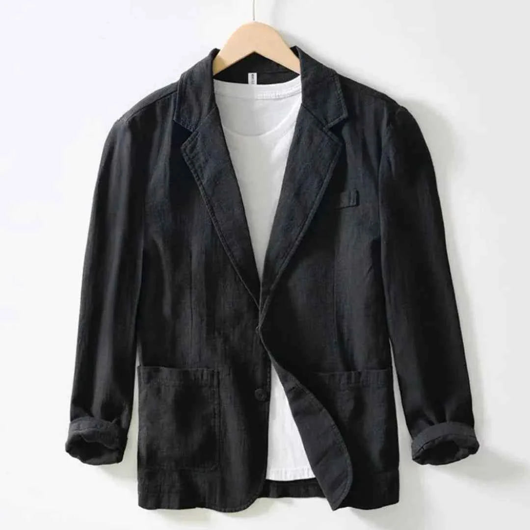 Men's Casual Linen Blazer 0