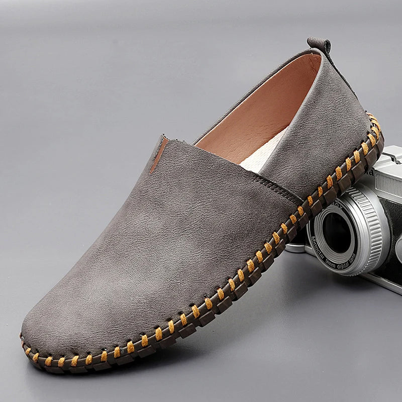 Men’s Classic Leather Loafers Comfortable Everyday Smart Casual Shoes 3