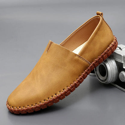 Men’s Classic Leather Loafers Comfortable Everyday Smart Casual Shoes 5