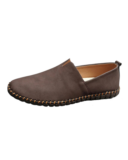 Men’s Classic Leather Loafers Comfortable Everyday Smart Casual Shoes 6