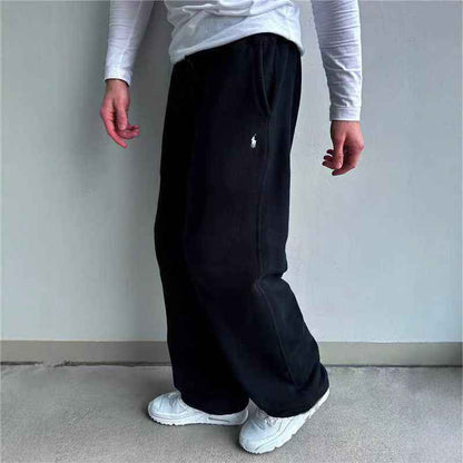 Men's Classic Wool Sweatpants with Side Pockets 1