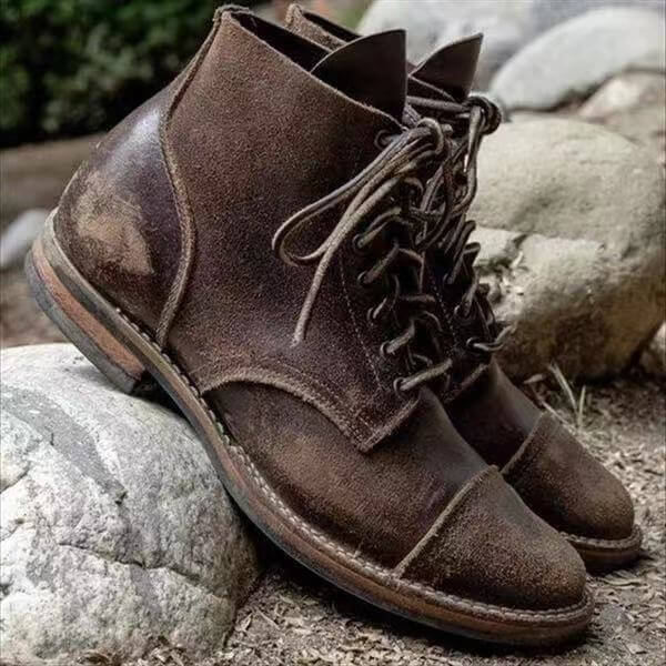 Men's Comfortable Leather Boot Classic & Supportive 0