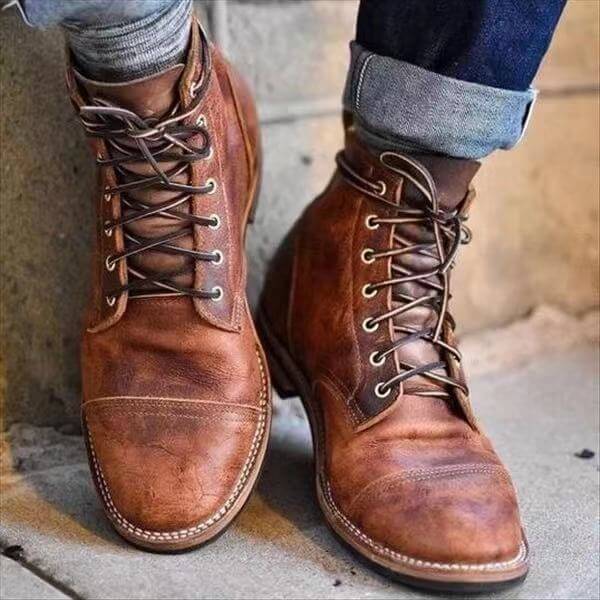 Men's Comfortable Leather Boot Classic & Supportive 1
