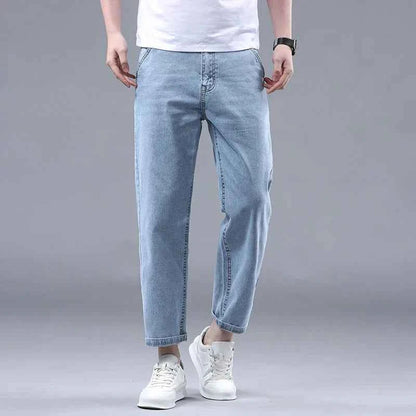 Men's Cropped Denim Jeans 0