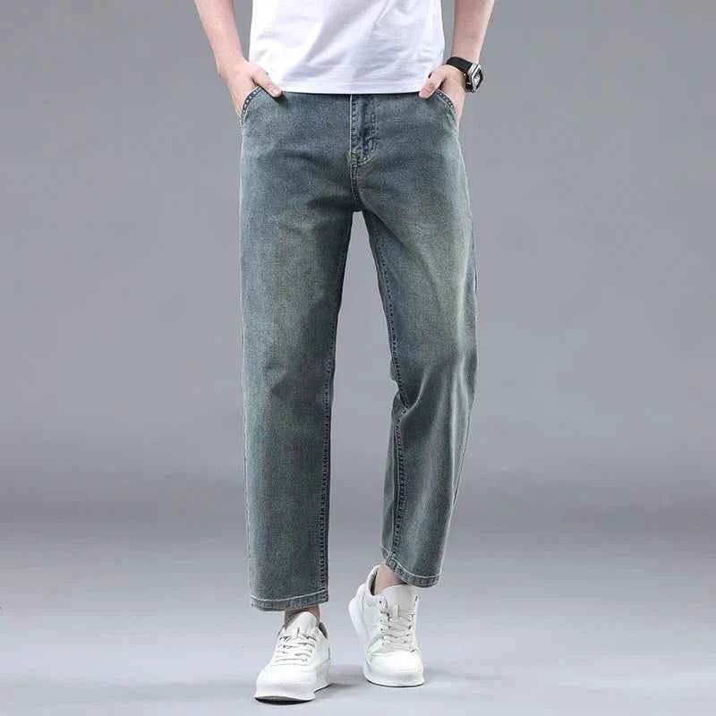 Men's Cropped Denim Jeans 1