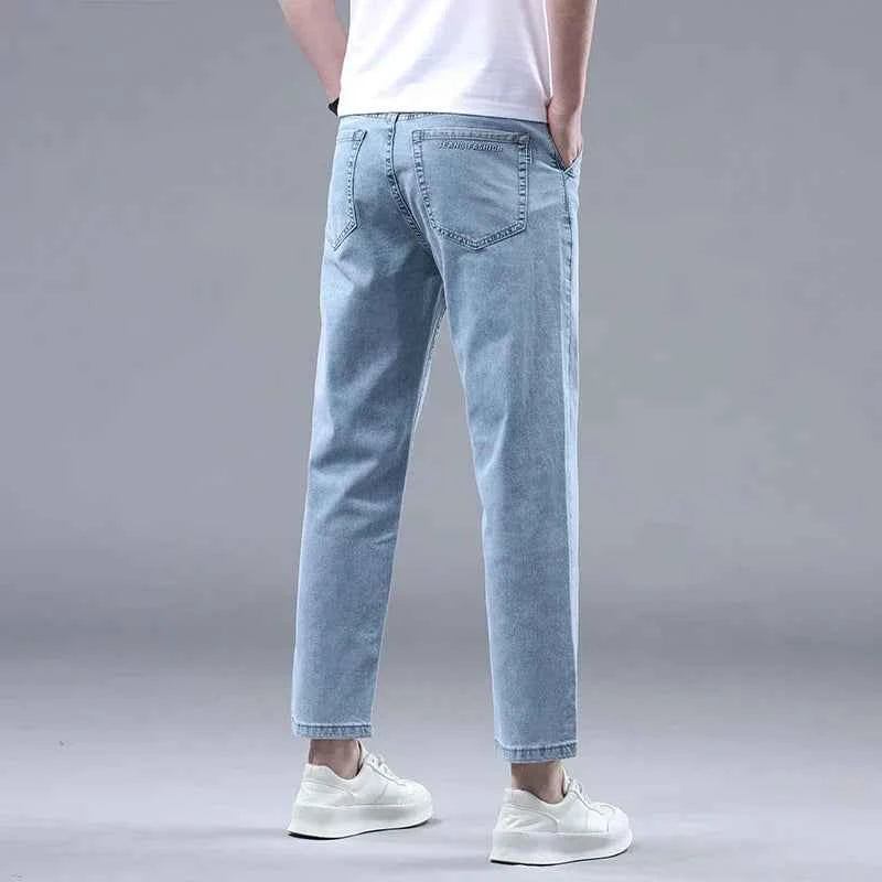 Men's Cropped Denim Jeans 5